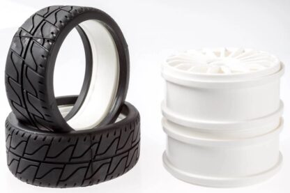 Asphalt Reifen Blue hart verklebt
